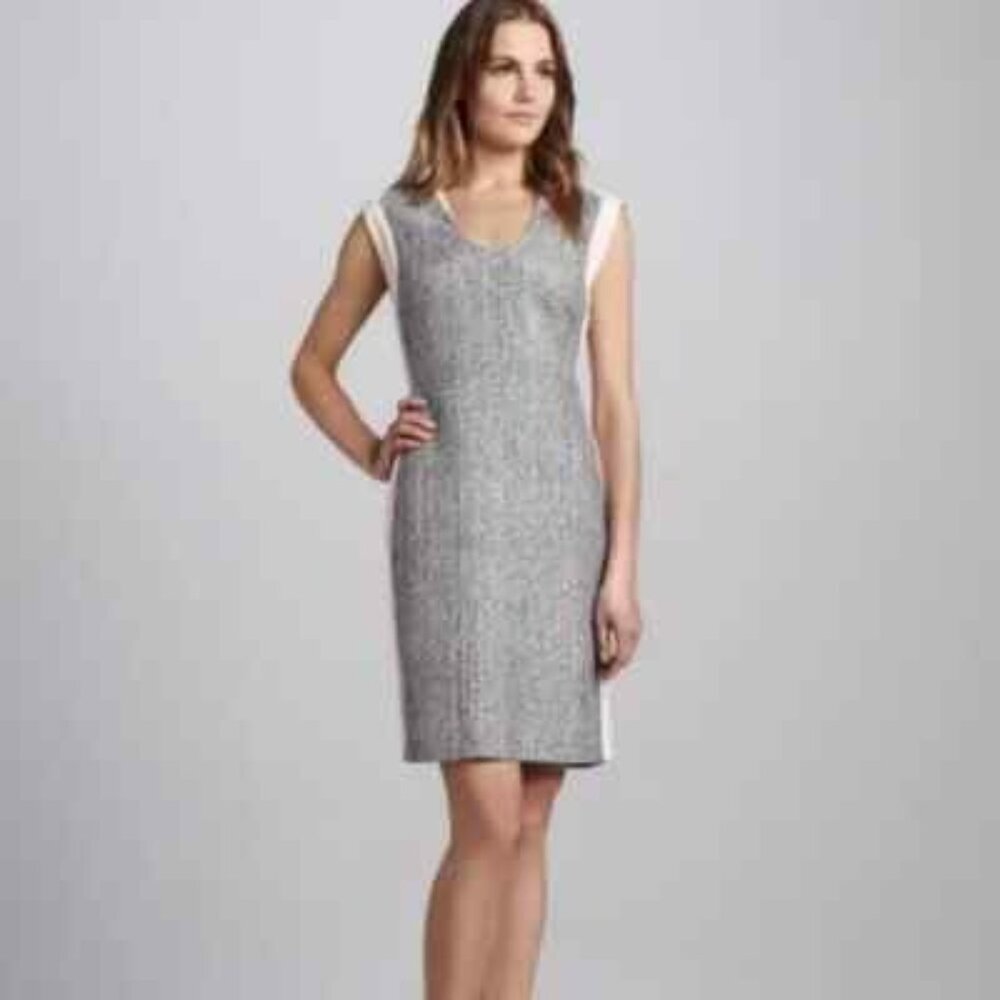 DVF Katherine Pink Tweed Sheath Dress US 2